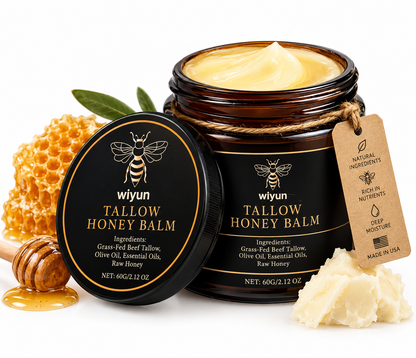 Beef Tallow & Honey Brightening Cream for Hydrated, Smooth & Glowing Skin